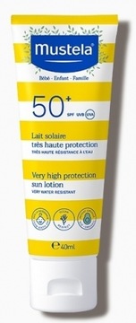 Mustela Sun mleczko do twarzy ciała spf 50+ 40 ml