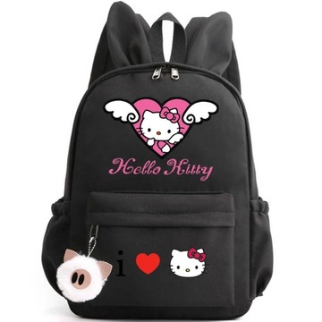NOWE PLECAK SZKOLNY hello kitty A4 DUŻY WZORY wysoka jakość