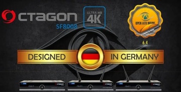 OCTAGON SF8008 4K COMBO тюнер Linux Enigma2 oscam, cccam, список PL