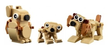 LEGO 30666 CREATOR GIFT ANIMALS СОБАКА БЕЛКА МЕДВЕДЬ ПОЛИБАГОК