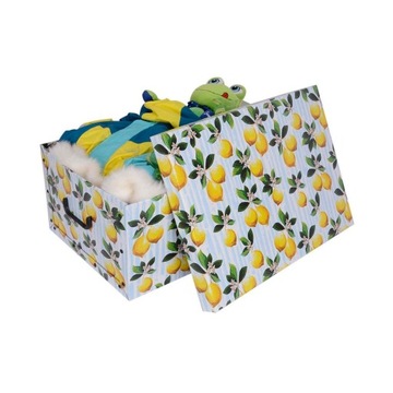 Картонная коробка-органайзер-контейнер MAXI FRUITS LEMON