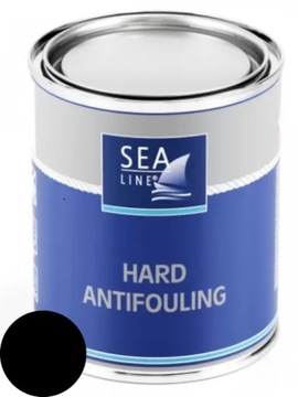 SEA-LINE TWARDA FARBA ANTYPOROSTOWA HARD ANTIFOULING ŁÓDŹ CZARNA 750ml