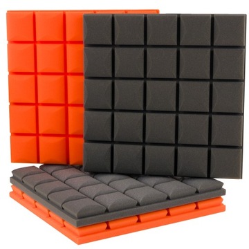 Звукоизоляционная пена, акустический выпуклый куб, 5 см.