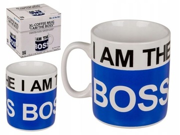 Duży Kubek XL ceramiczny I AM THE BOSS 850 ml HIT