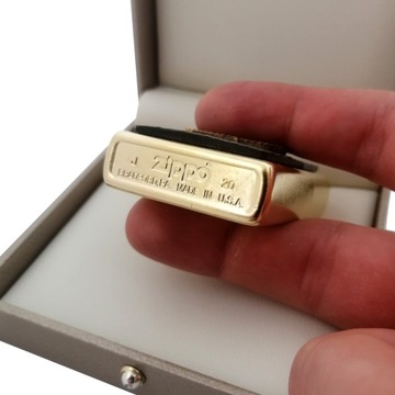 ЗАЖИГАЛКА ZIPPO PIK, ЗОЛОТОЙ СЕРТИФИКАТ 24 КАРАТА