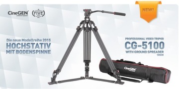 Профессиональный штатив с масляной головкой для пленки ГЛАДКОЕ ДВИЖЕНИЕ + сумка