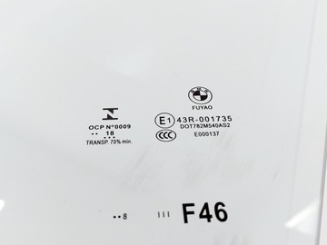 BMW 2 F46 SKLO (OKNO) DVEŘE LEVÝ PŘEDNÍ 18R.