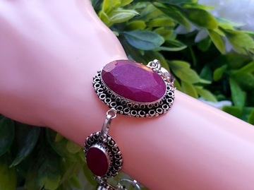 Bransoletka _ Rubin _ Indie _ handmade _ 25