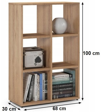 Модульный книжный шкаф 2.3, комод, дубовый шкаф