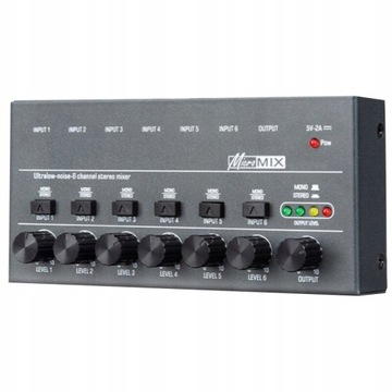 Stereo Audio Mixer Mini DJ Low Noise Sound Mixer