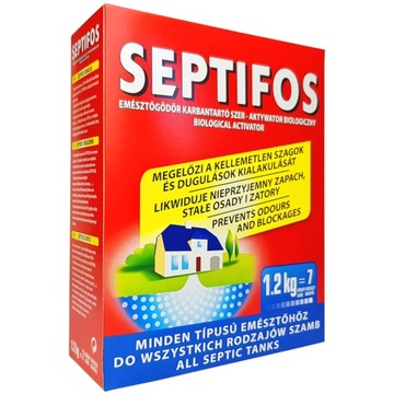 PREPARAT DO SZAMB OCZYSZCZALNI AKTYWATOR BAKTERII ANTYODOR SEPTIFOS 1,2 KG
