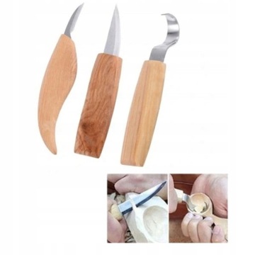 Набор ножей для резьбы по дереву, 3 шт. D Ложка