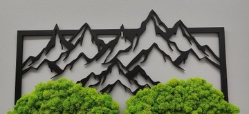 Obraz 2 drzewa z mchem góry dowolna konfiguracja rodziny mech chrobot 55x41