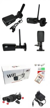 КОМПЛЕКТ WIFI-МОНИТОРИНГА 2 ВНЕШНИХ КАМЕРЫ 5MPX 1ТБ ДИСК DVS HIKVISION