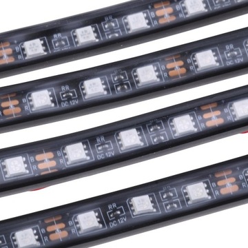 4X 12 V LED Zdalnie Sterowane Wewnętrzne Światła Paskowe
