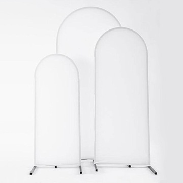 Чехлы для подставок для свадебной арки Элегантный фон в форме арки для фото 6 футов белого цвета