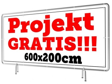 Baner Reklamowy Wzory 600x200cm - Projekt Gratis