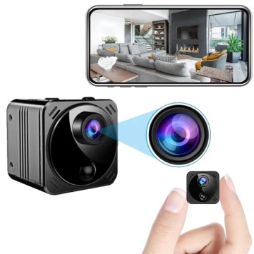 Mini Wifi Kamera Živé Vysílání Cloudové Úložiště Noční Vidění Úhel 160°