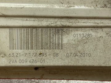 BMW 5 E60 E61 LEVÝ STRANA SVĚTLA ZADNÍ 7177893