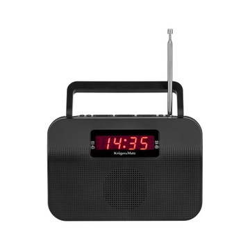 PRZENOŚNE ANALOGOWE RADIO KUCHENNE Z ANTENĄ TELESKOPOWĄ BUDZIK Z DRZEMKĄ