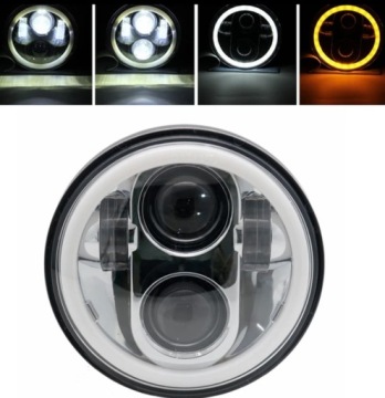 REFLEKTOR LAMPA PRZÓD MOTOCYKLOWA H4 LED 5.75 