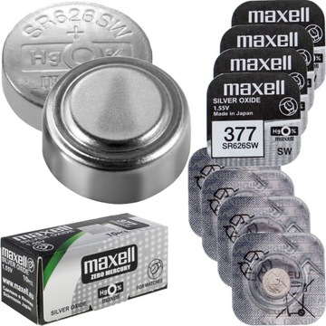 BATERIA MAXELL 377 SR626SW HOLOGRAM 10 SZT JAPAN