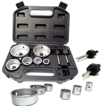 OTWORNICE DO GLAZURY PŁYTEK WOLFRAMOWE ZESTAW OTWORNIC 22-73 8 EL