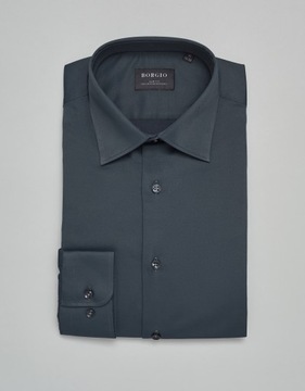 Męska koszula lumia 00436 grafit slim fit 176/182 44