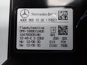 LAMPA INTERIÉR KABINY ORIGINÁLNÍ A0009001502 MERCEDES A W176 13R