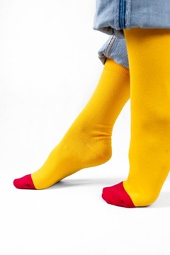 Ponožky z organickej bavlny citrónové 36-41
