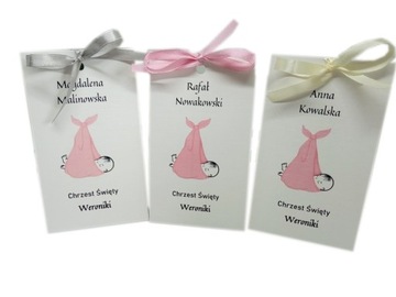 WA18B Podziękowanie + winietka na chrzciny CHRZEST