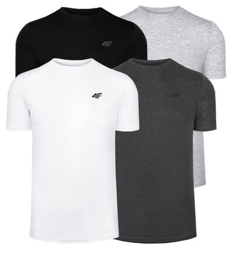 4F T-SHIRT KOSZULKA MĘSKA SPORTOWA ZESTAW 4SZT
