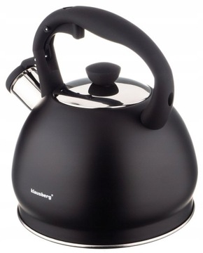 Чайник Klausberg стальной 2 л, черный