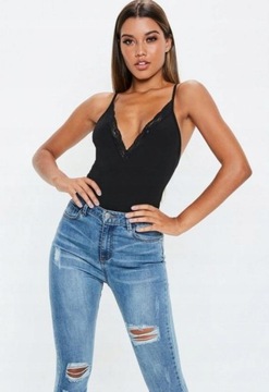 MISSGUIDED CZARNE DAMSKIE BODY KLASYCZNE 32 ZAY