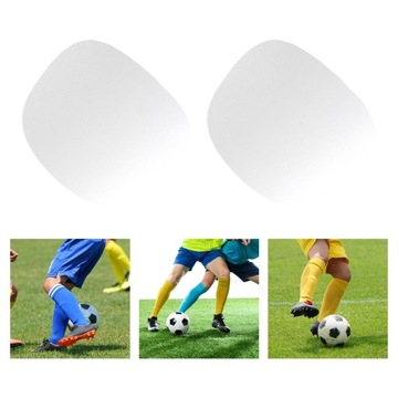 2x щитки для мини-футбола для мальчиков и девочек, белые