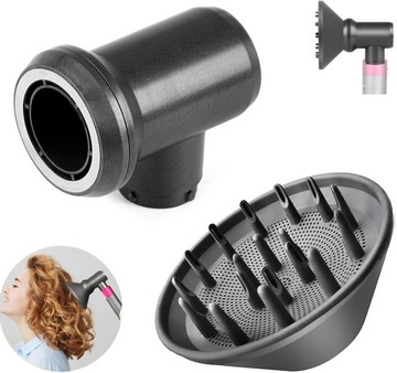 DYFUZOR I ADAPTER DO DYSON ROBIENIA LOKÓW SUSZARKI FRYZJERSKIEJ WŁOSÓW