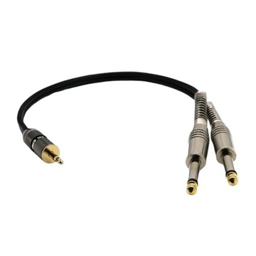 Adapter 3,5 mm Jack Stereo na 2 X 6,3 mm Jack Mono