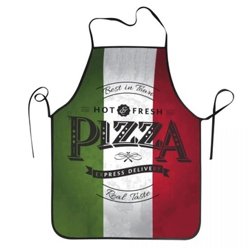 Retro Italian Flag Pizza Aprons Men Women Italy Pride Adult Unisex Kitchen