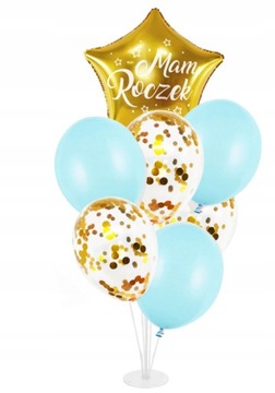 Balony Na Roczek Zestaw Balonów + STOJAK