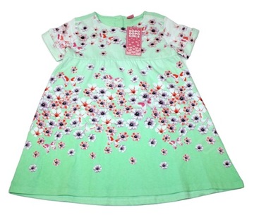 tunika sukienka DOPO DOPO 128 cm 7-8 lat KWIATY