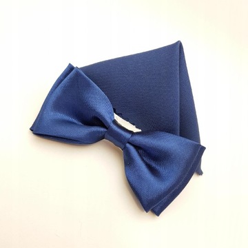 ГАЛСТУК-БАБОЧКА С КАРМАНОМ В КЛЕТКУ ТЕМНО-СИНЕГО ГЛЯНЦЕВОГО ТЕМНО-СИНЕГО ПРИЧИНЕНИЯ