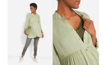 BONPRIX S30 L16 ЗЕЛЕНАЯ ТУНИКА ДЛЯ МАТЕРИ _/ 52