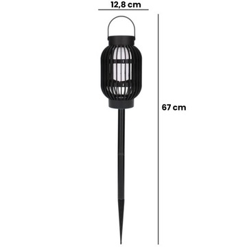 2x светодиодный садовый светильник на солнечных батареях, подвесной пламенный фонарь, подвесной факел