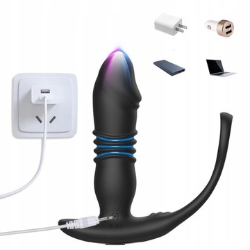 MASAZERY PROSTATY Z PIERŚCIENIEM 12 FUNKCJAMI