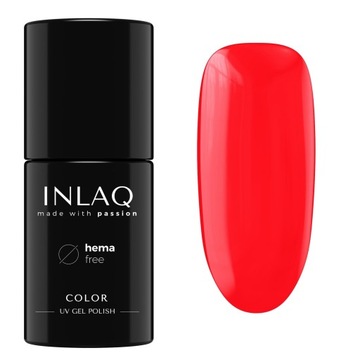 INLAQ Lakier Hybrydowy Red Devil 6ml Czerwony Lakier