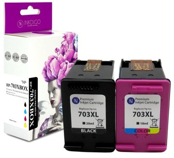 2xTusz INKDIGO HP 703XL D730 F735 K209A CH368A KPL