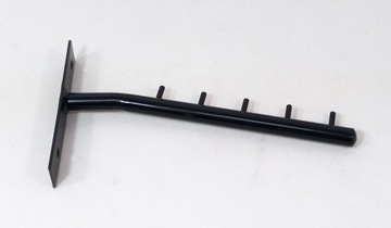 Кронштейн настенной вешалки, короткий, 25 см, прочный, черный