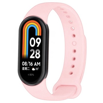 OPASKA do Xiaomi Mi Band 8 smartband PASEK jasnoróżowa