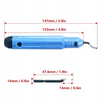 metalowe narzędzie do gratowania uchwyt noża