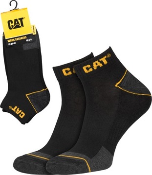 Skarpety robocze stopki CAT 85% bawełna czarne CATERPILLAR R.39-42 - 3 pary